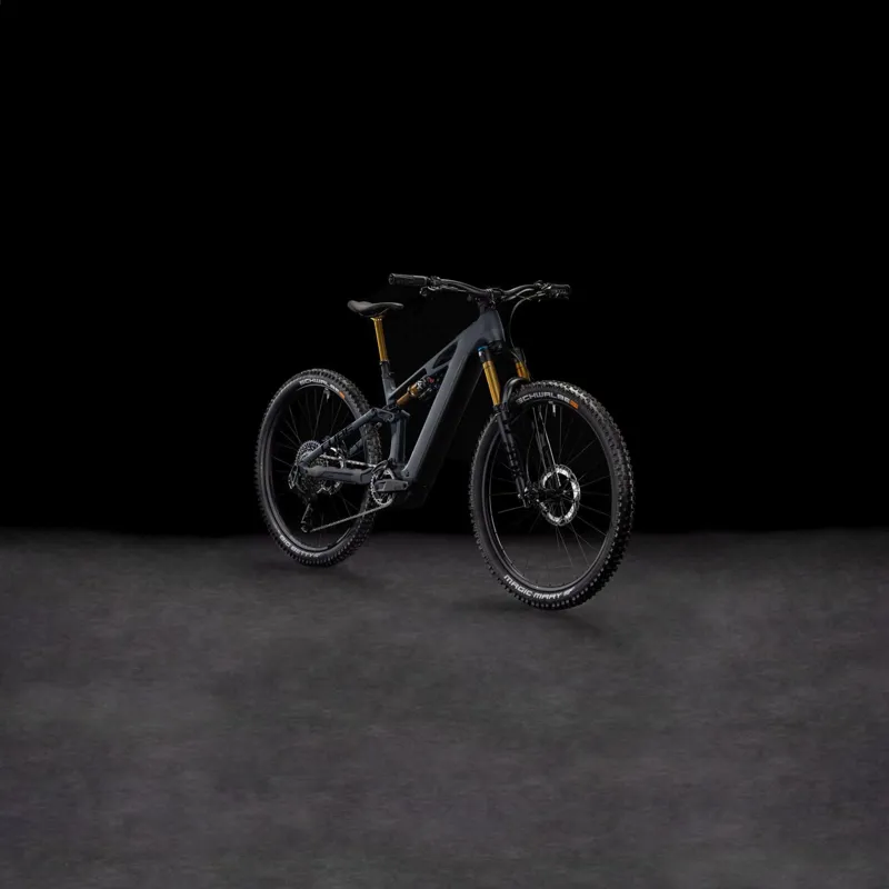 Cube Stereo Hybrid One44 HPC AT eMountain Bike in Carbon/Gold-7